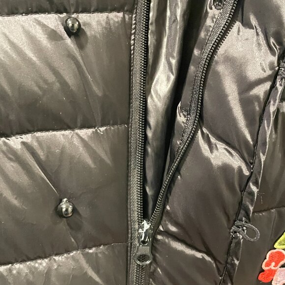FX. & MONGYI Rare Embroidered Midi Puffer Coat Black/Rainbow 2X/Med (See Note) - Picture 3 of 13